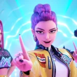 Grup idola fiktif (dan pemburu iblis), Huntrix, dari ‘KPop Demon Hunters.’ (Doc Netflix)